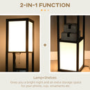 Modern Shelf Floor Lamp with Dual Ambient Light – LED Standing Lamp wi