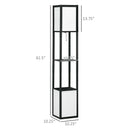 Modern Shelf Floor Lamp with Dual Ambient Light – LED Standing Lamp wi
