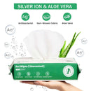 PETMARVEL Silver Ion Antibacterial Dog & Cat Wipes, Hypoallergenic ear