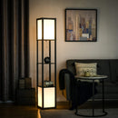 Modern Shelf Floor Lamp with Dual Ambient Light – LED Standing Lamp wi