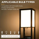 Modern Shelf Floor Lamp with Dual Ambient Light – LED Standing Lamp wi
